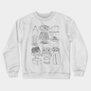 Dim Sum Line Art Crewneck Sweatshirt